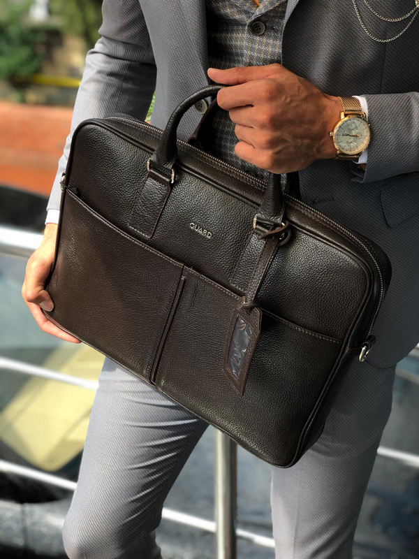 Heritage Brown Leather Briefcase