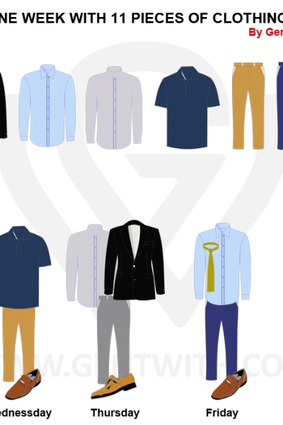 One Week Outfit Ideas with just 11 Pieces of Clothing - GentWith