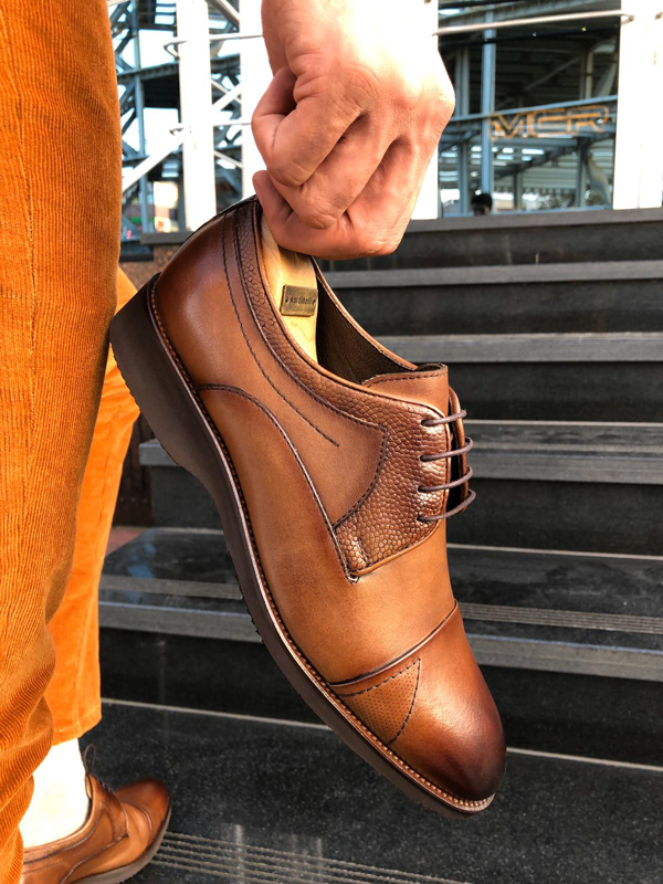 Brown Laced Derby by GentWith.com with Free Shipping