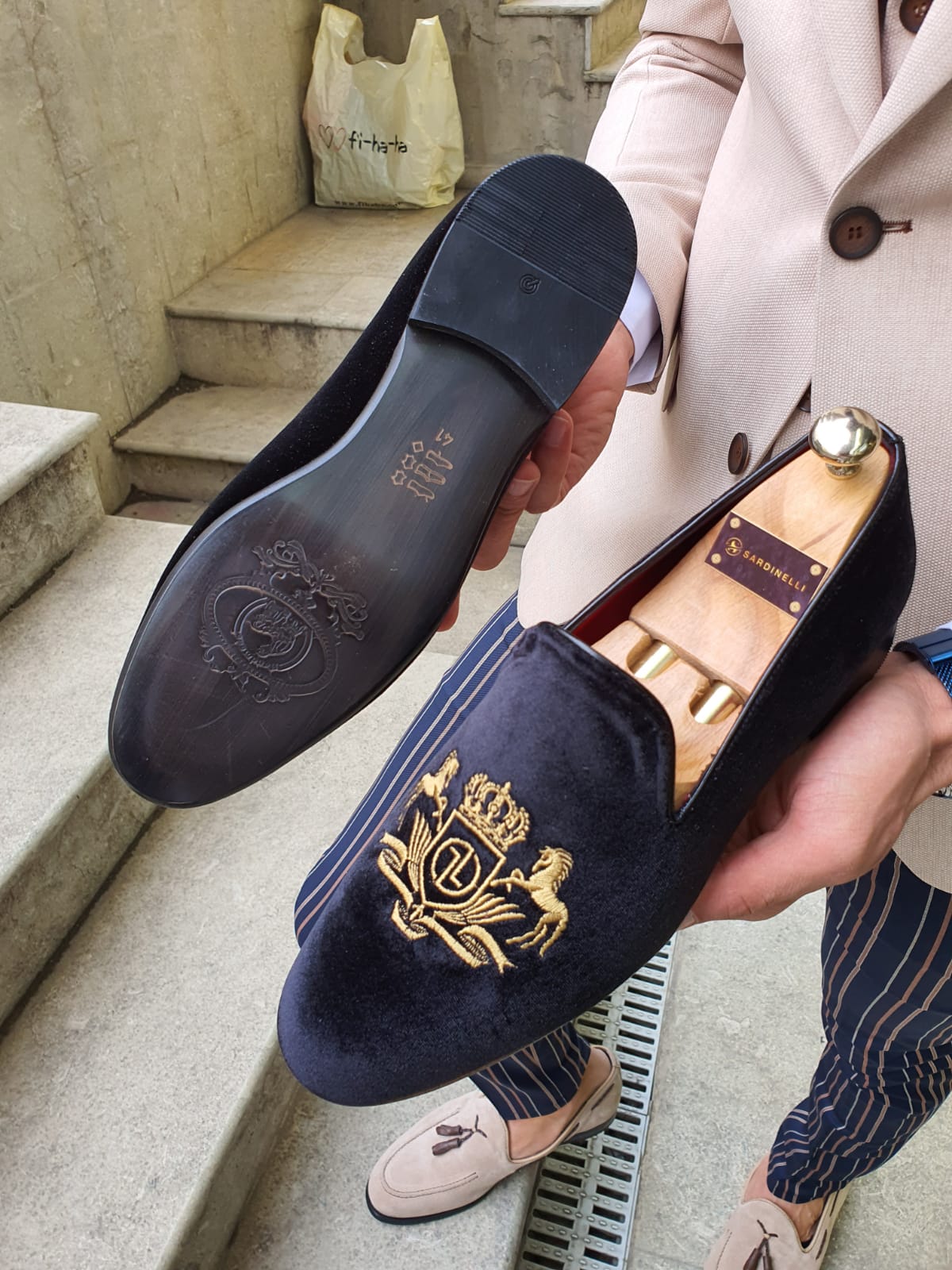 Buy Black Velvet Slippers by GentWith Free Shipping