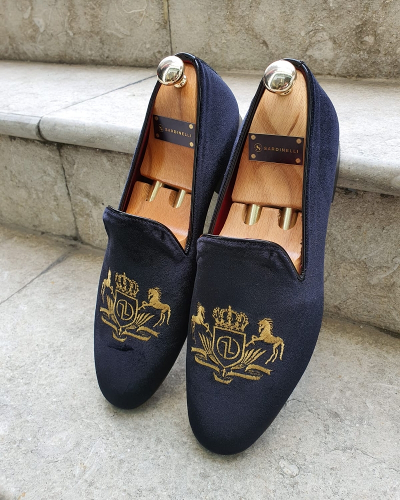 Black Velvet Slippers by GentWith.com with Free Worldwide Shipping