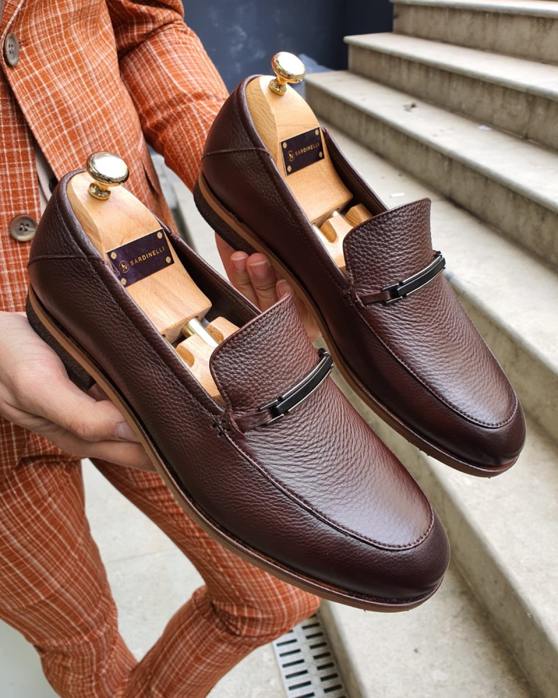 Buy Brown Buckle Loafer by GentWith | Free Shipping