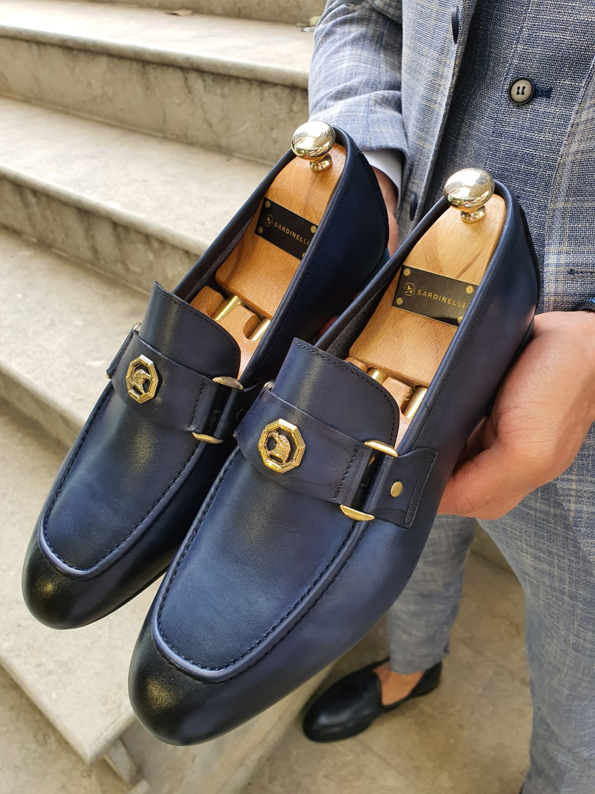 Buy Navy Blue Loafer by GentWith | Free Worldwide Shipping
