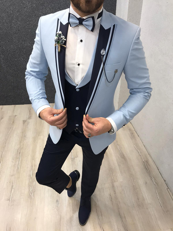 skinny fit tuxedo suit