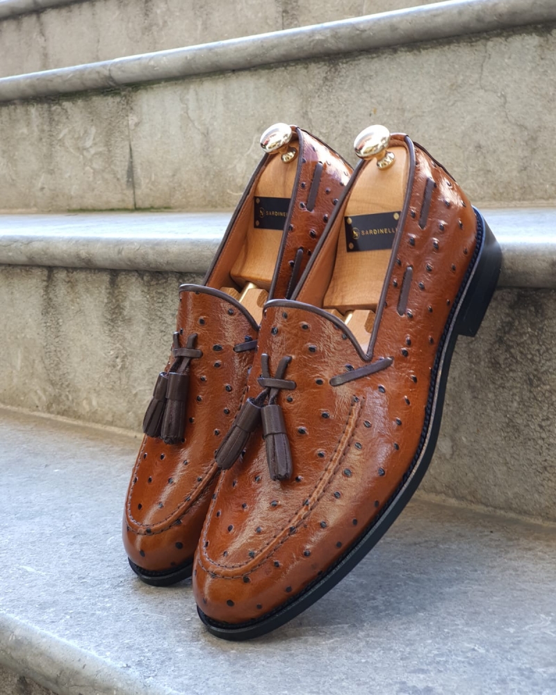 Brown Tassel Loafer by GentWith.com with Free Worldwide Shipping