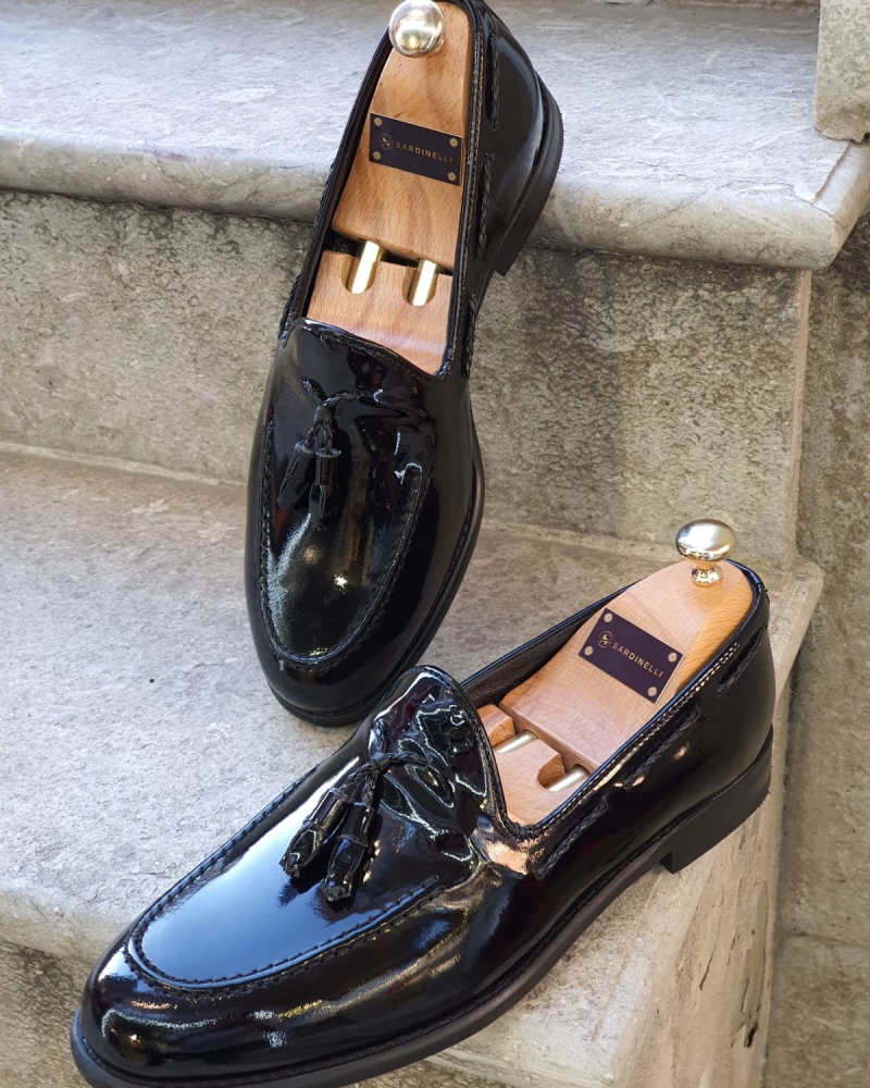 Black Classic Tassel Loafer by GentWith.com with Free Worldwide Shipping