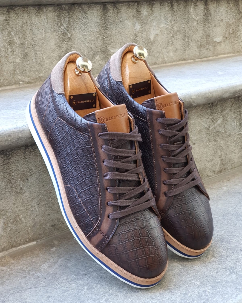 Brown Lace Up Shoes by GentWith.com with Free Worldwide Shipping