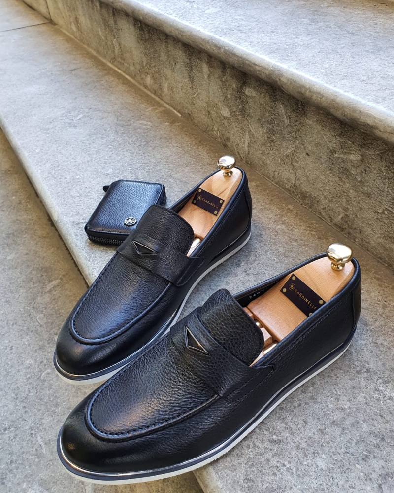 Black Buckle Loafer by GentWith.com with Free Worldwide Shipping
