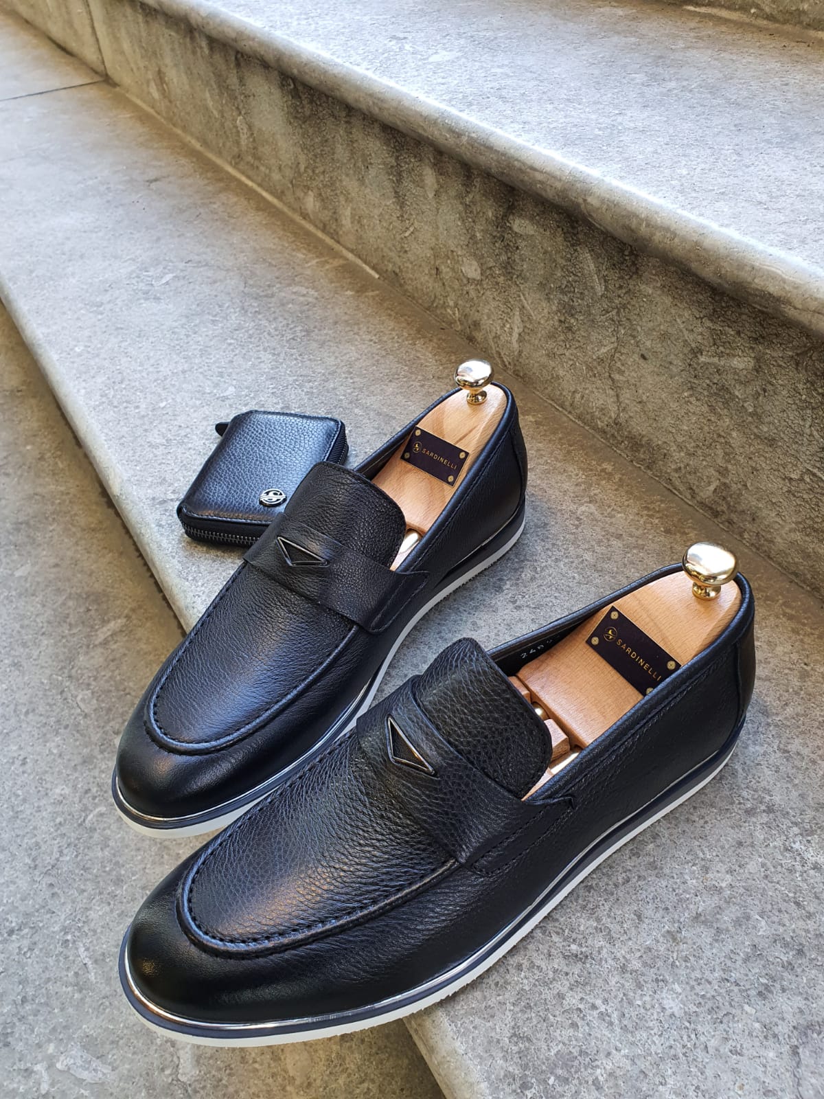 Buy Black Buckle Loafer by GentWith | Free Shipping