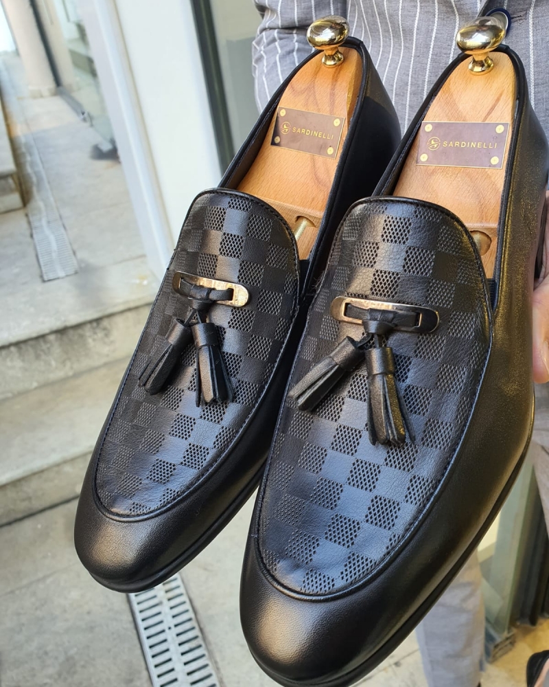 Black Tassel Loafer by GentWith.com with Free Worldwide Shipping