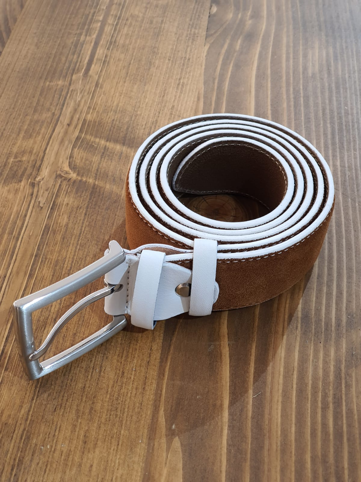 GentWith Bellingham Cinnamon Suede Leather Belt - GENT WITH
