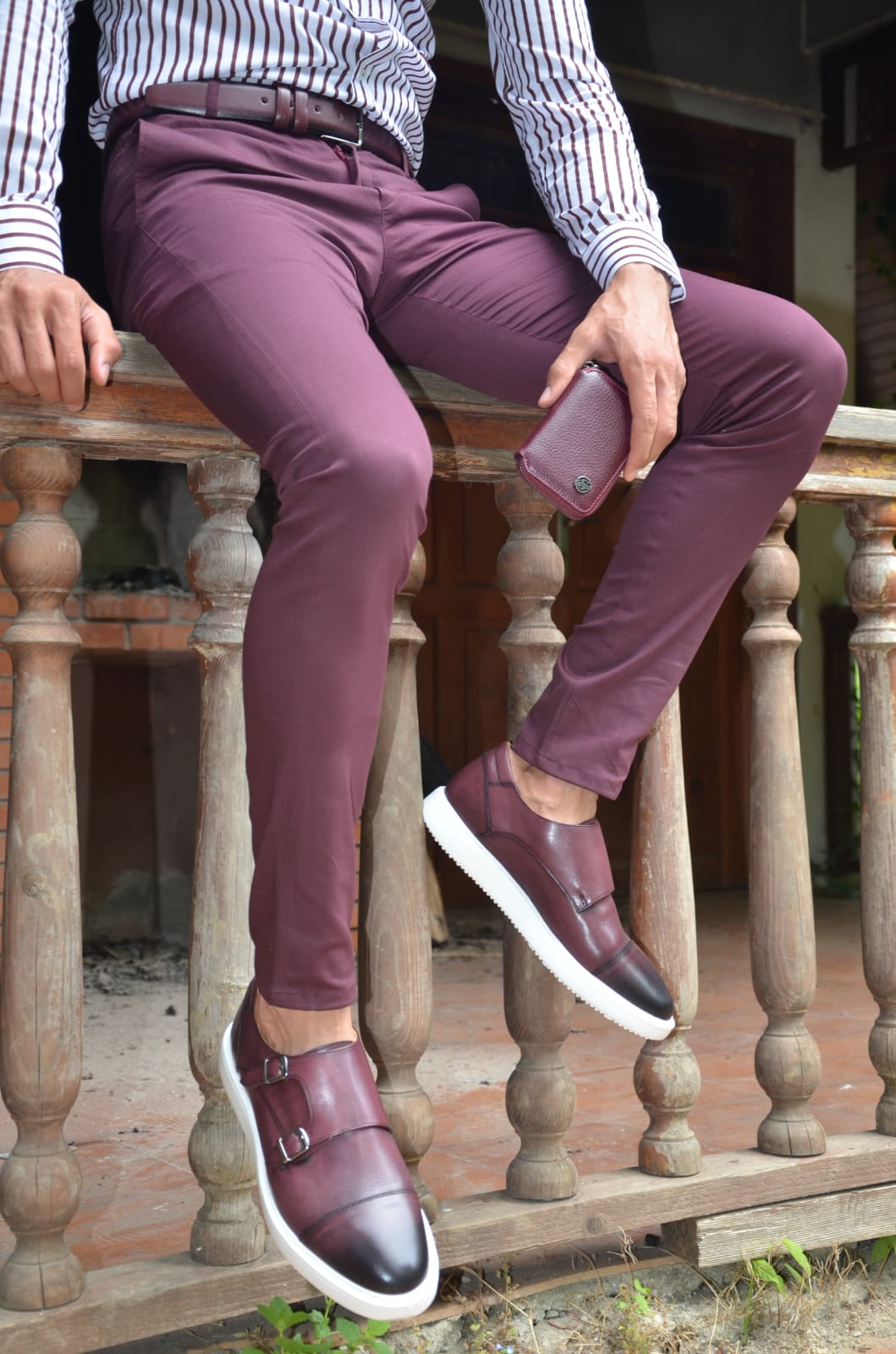 Burgundy Pants with Shoes Fall Outfits For Men (184 ideas & outfits) |  Lookastic