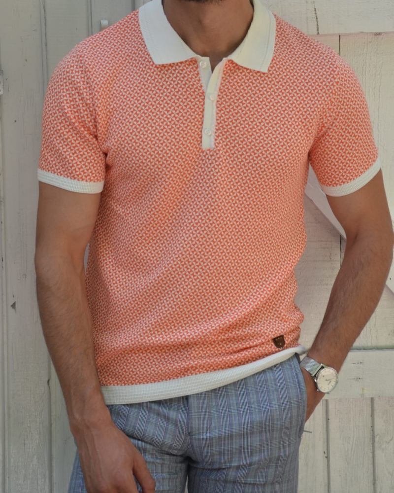 Pink Slim Fit Polo T-Shirt by GentWith.com with Free Worldwide Shipping