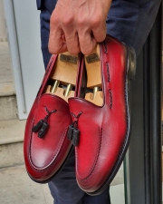 Fort Worth Red Tassel Loafer freeshipping - BOJONI