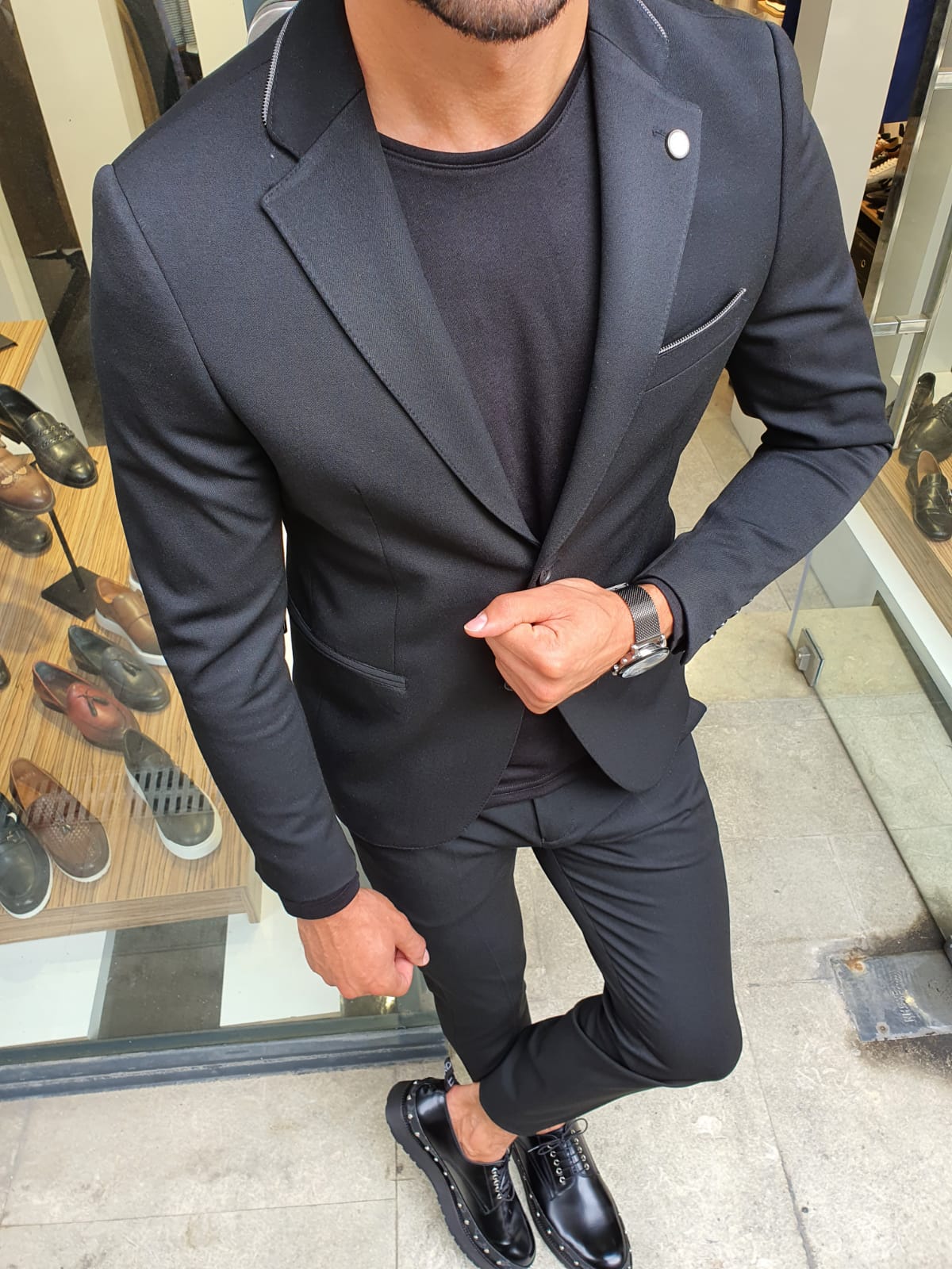 Diversen kaart vat Buy Black Slim Fit Suit by GentWith.com with Free Shipping