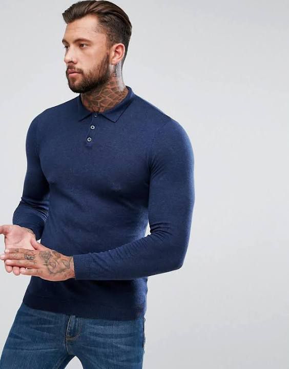 Long sleeve hotsell polo with jeans