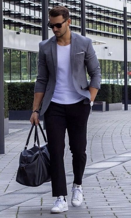 T shirt with shop blazer business casual