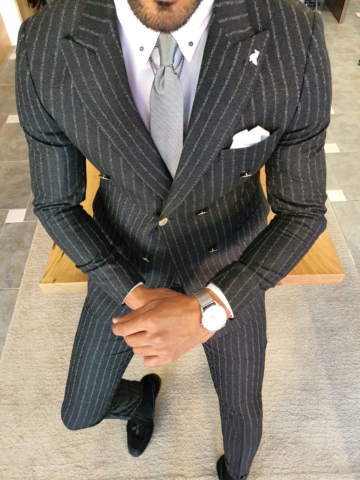 pinstriped suits