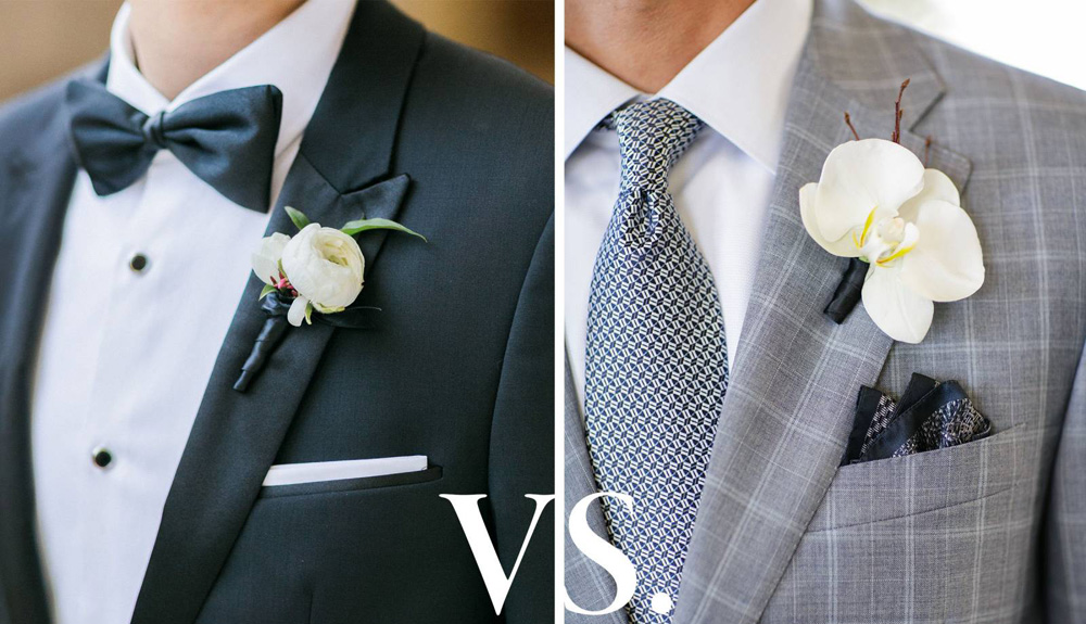 What can a groom shop wear besides a tux