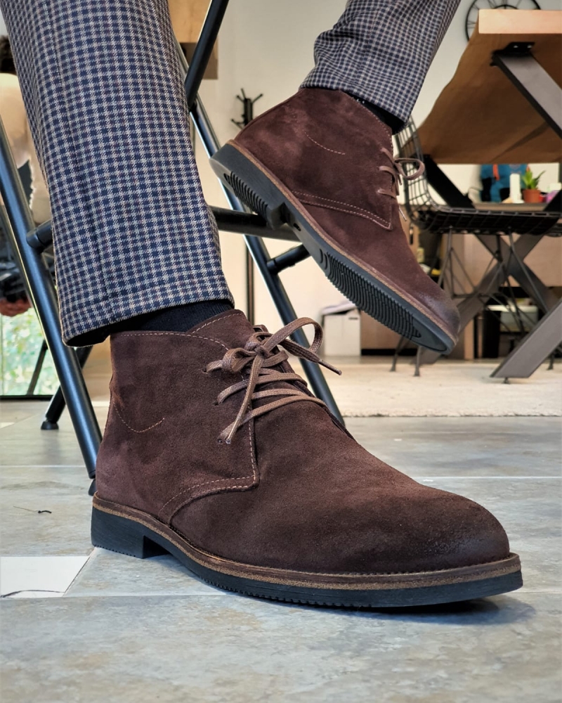 Buy Brown Suede Chukka Boots by GentWith.com with Free Shipping