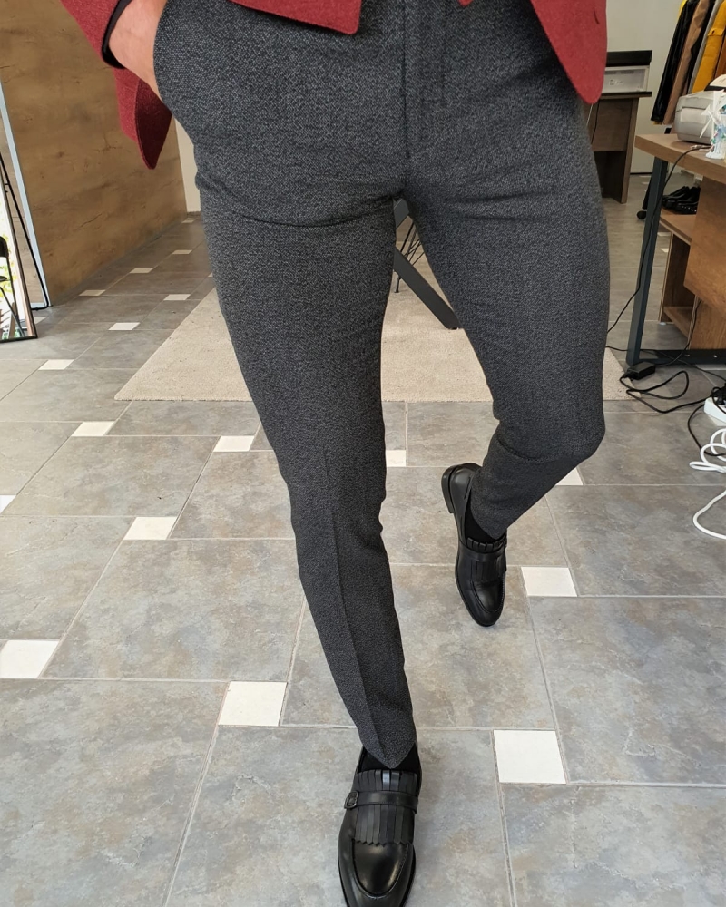 Buy Black Slim Fit Pants by GentWith.com with Free Shipping