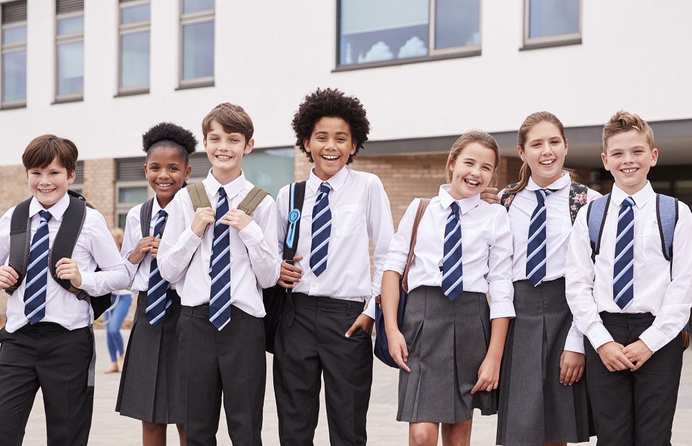 School Uniform With Tie