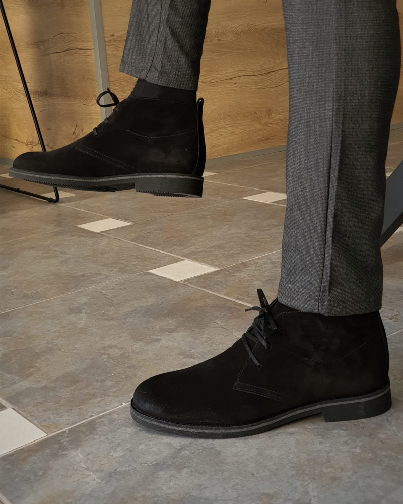 Black Suede Chukka Boots by GentWith.com with Free Worldwide Shipping