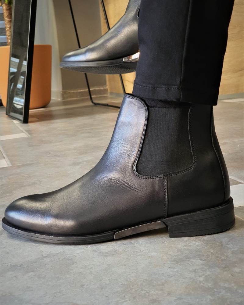 Black Chelsea Boots by GentWith.com with Free Worldwide Shipping