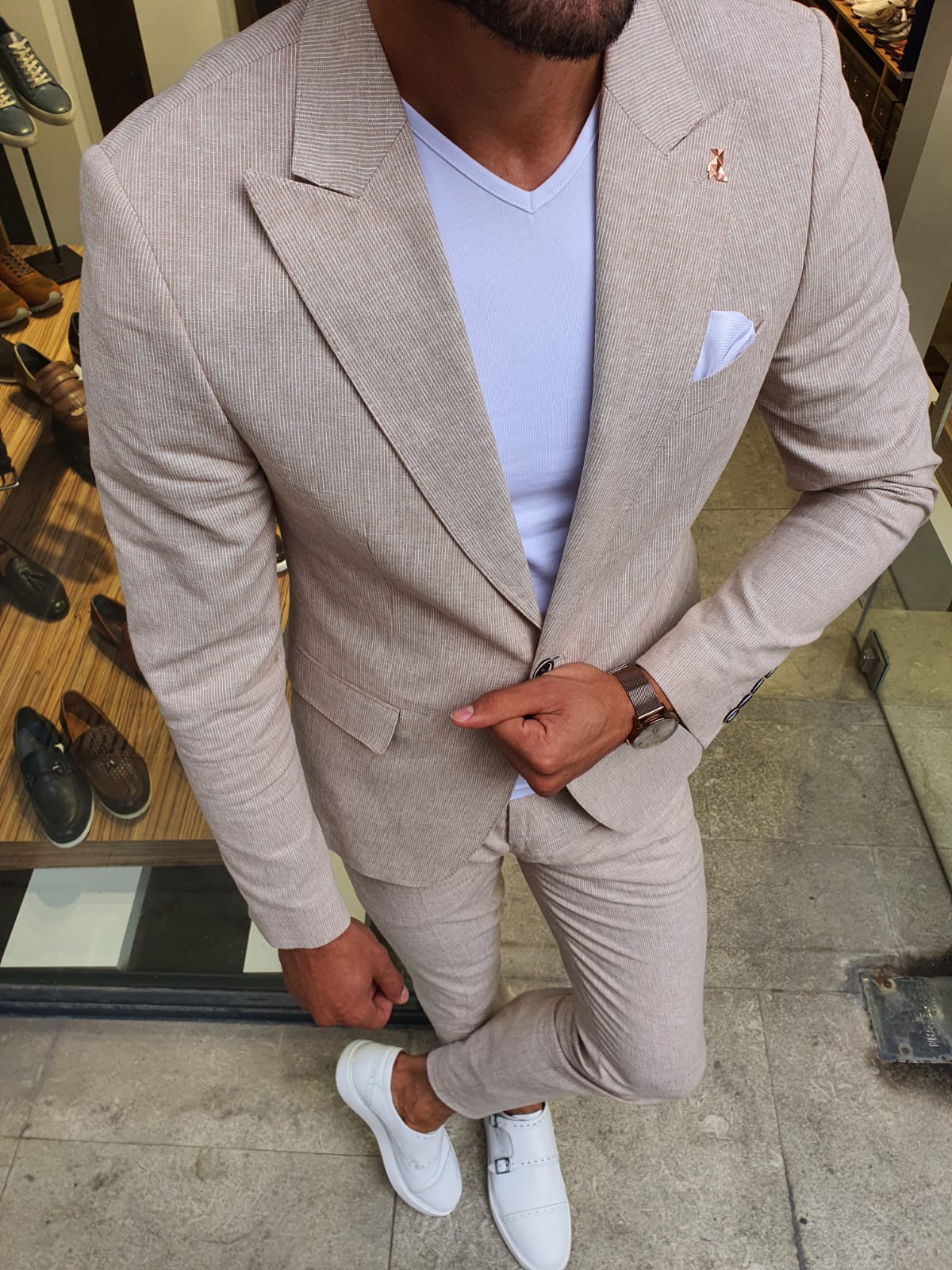 A Suit Without A Tie Will Earn You the Sharpest Casual Look by GentWith Blog