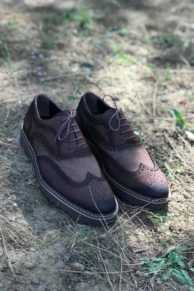 Black Leather Wingtip Oxfords by GentWith.com with Free Worldwide Shipping