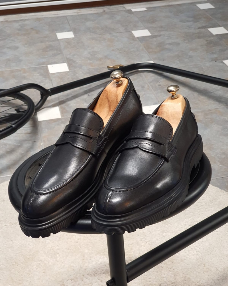 Black Buckle Loafers by GentWith.com with Free Worldwide Shipping