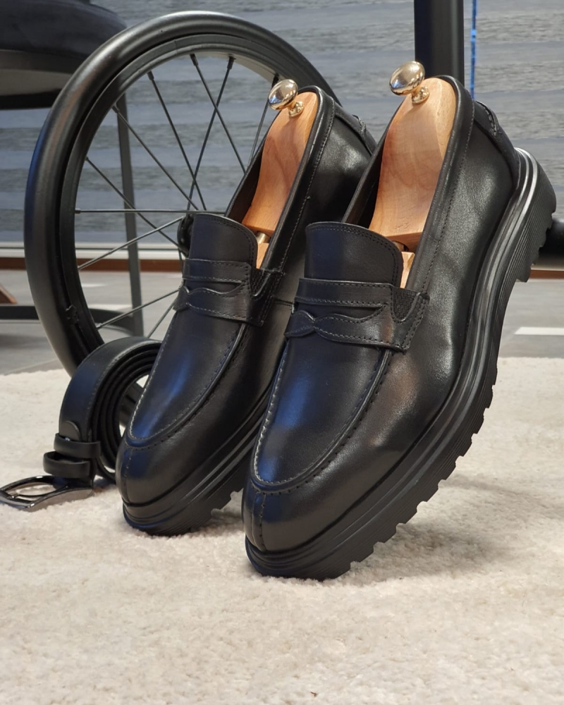 Black Buckle Loafers by GentWith.com with Free Worldwide Shipping