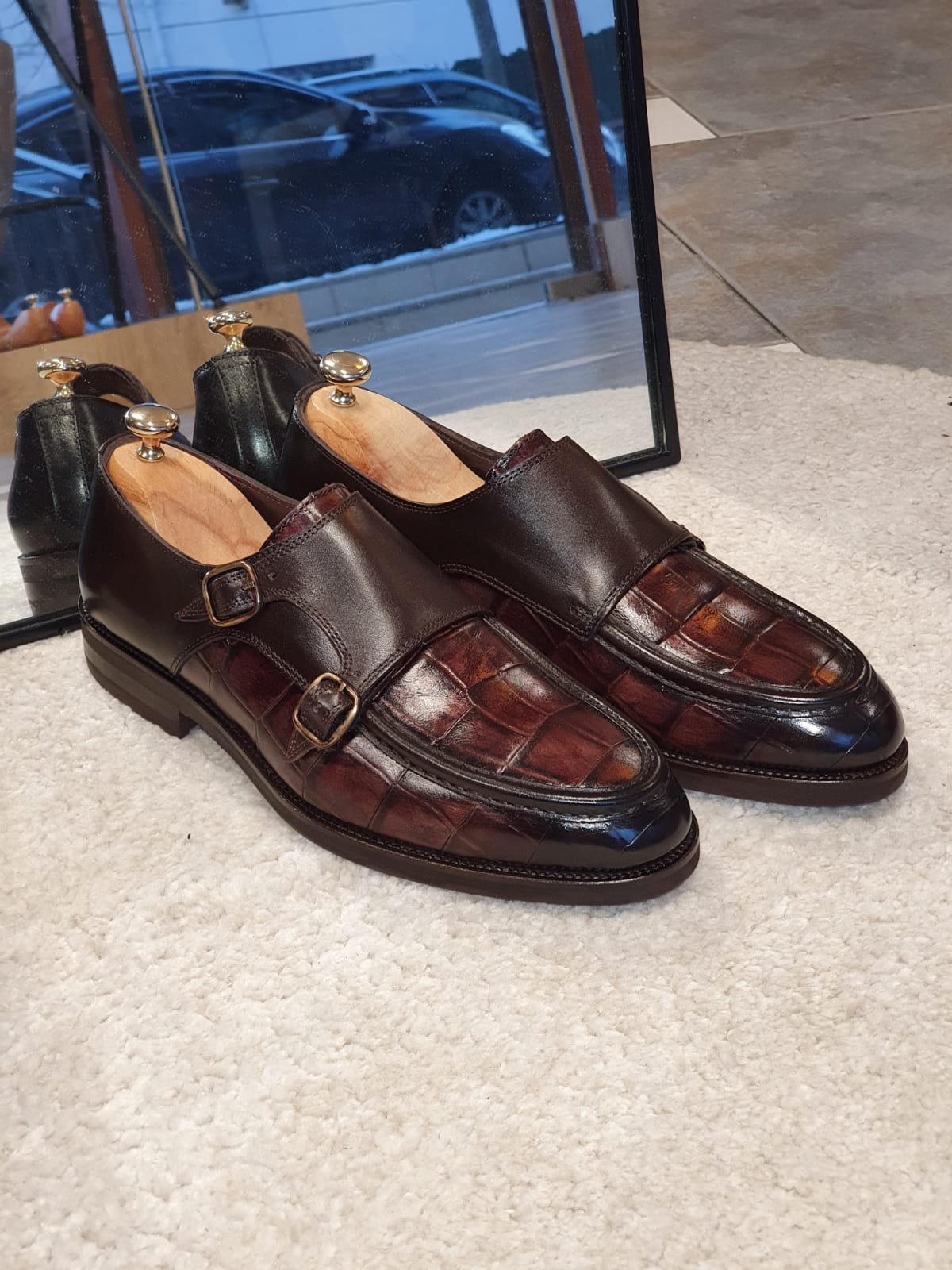 Buy Brown Monk Strap Loafers by GentWith.com with Free Shipping