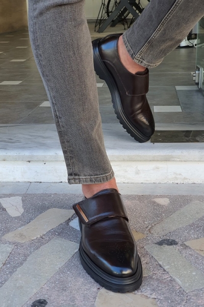 Brown Buckle Shoes by GentWith.com with Free Worldwide Shipping