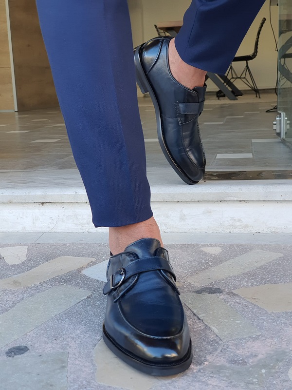 navy blue dress loafers