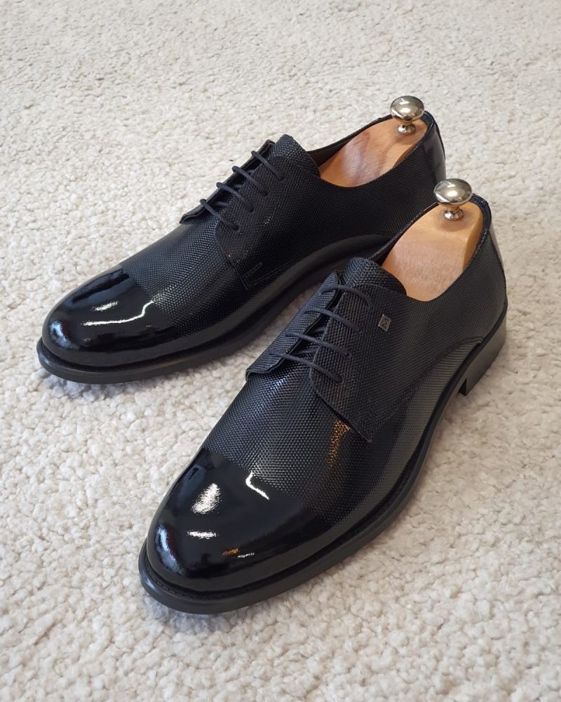 Black Derby for Men by GentWith.com with Free Worldwide Shipping