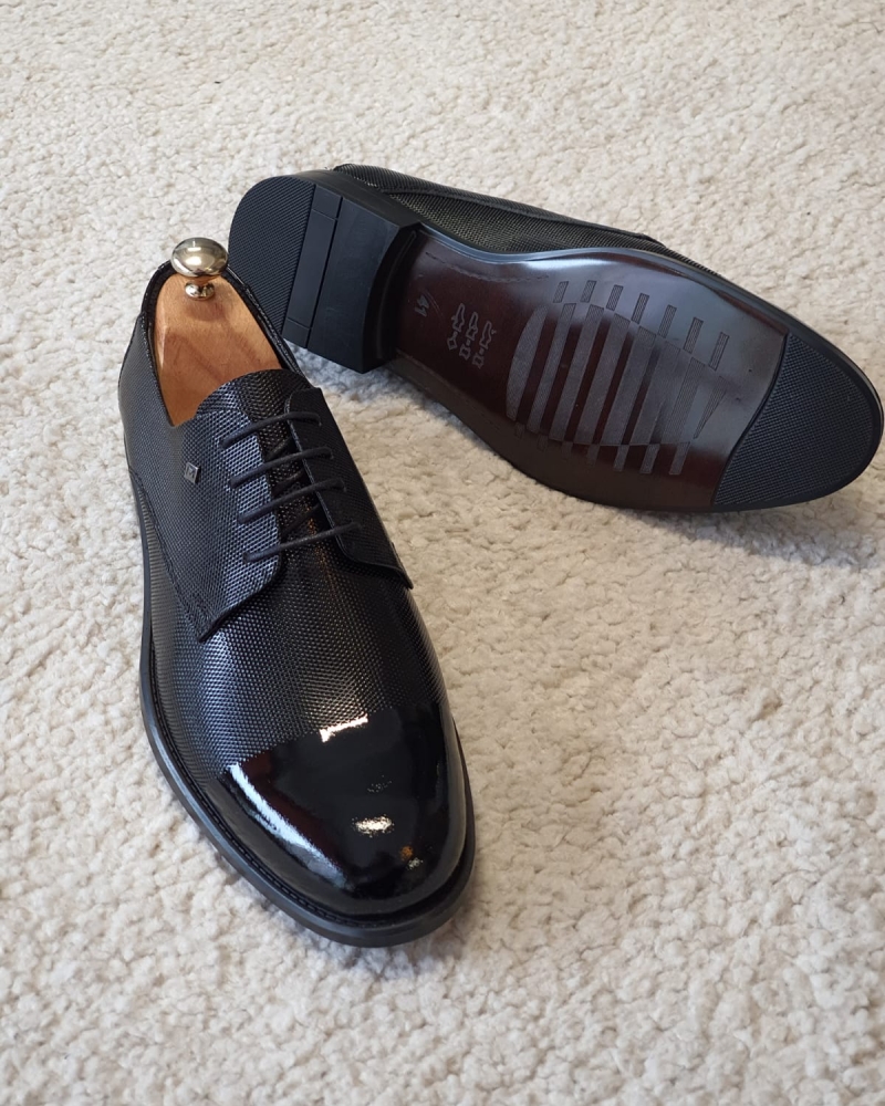 Black Derby for Men by GentWith.com with Free Worldwide Shipping