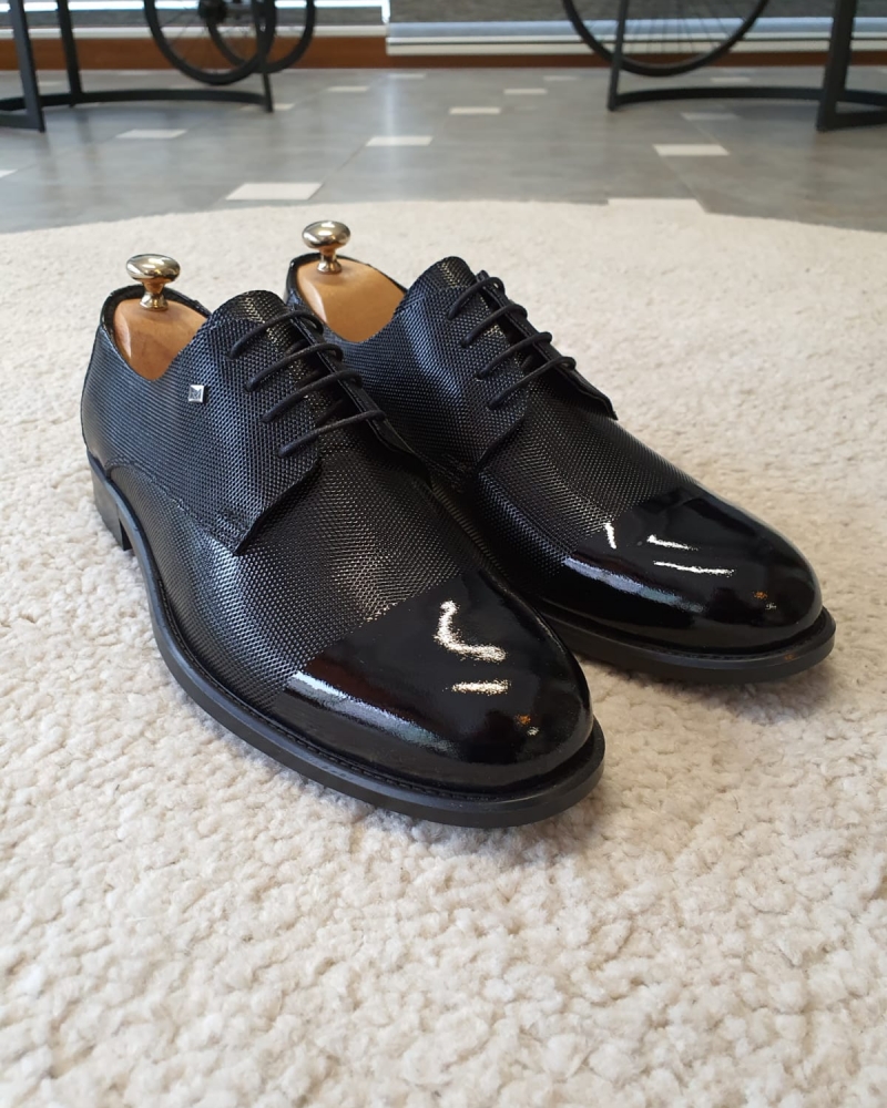 Black Derby for Men by GentWith.com with Free Worldwide Shipping