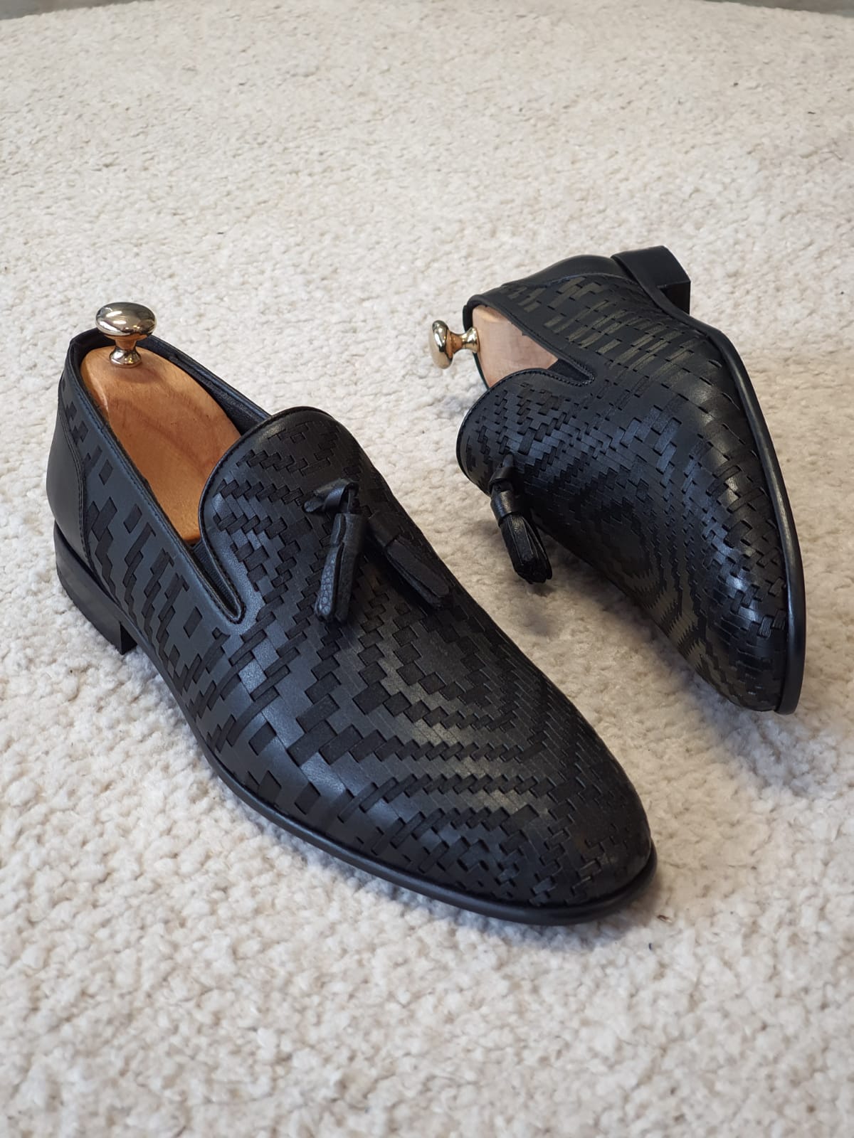 Black Tassel Loafers for Men by GentWith | Worldwide Shipping
