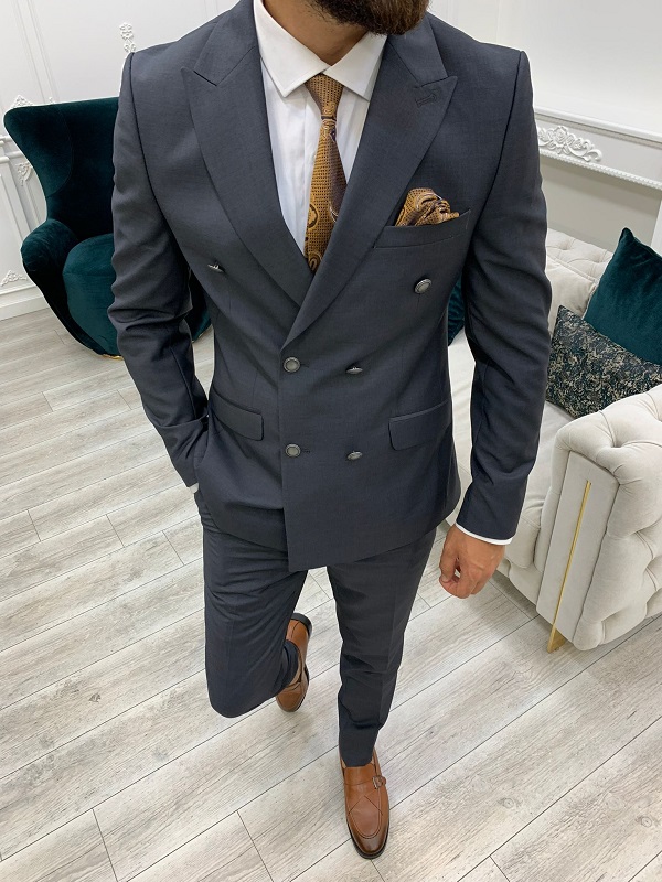 Peak Lapel Single-Breasted Blazer