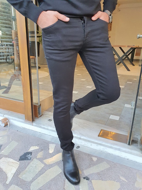 GentWith Edmond Black Slim Fit Jeans 