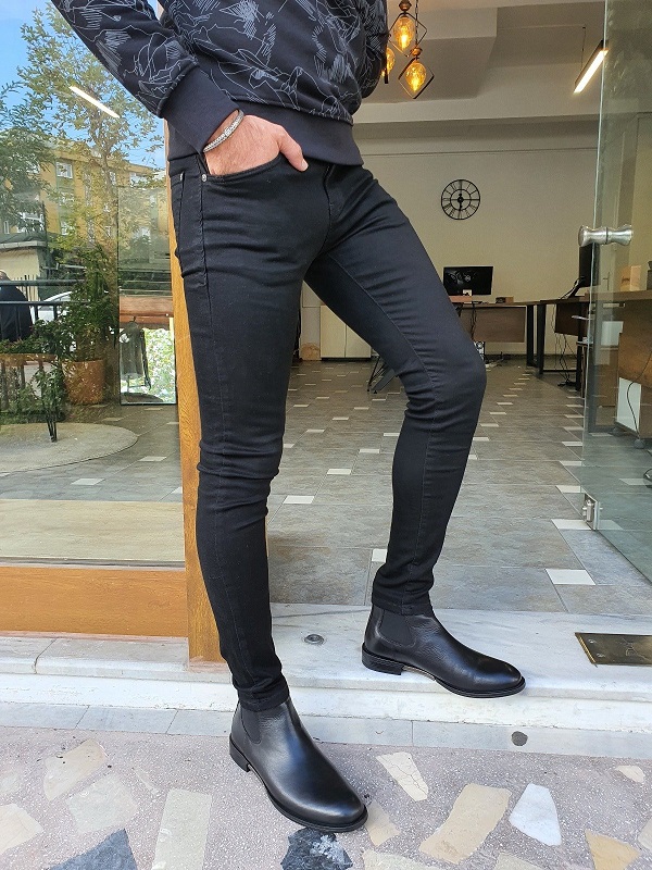 Black Slim Fit Jeans for Men GentWith.com