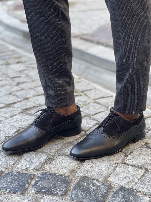 Black Oxfords for Men by GentWith.com with Free Worldwide Shipping