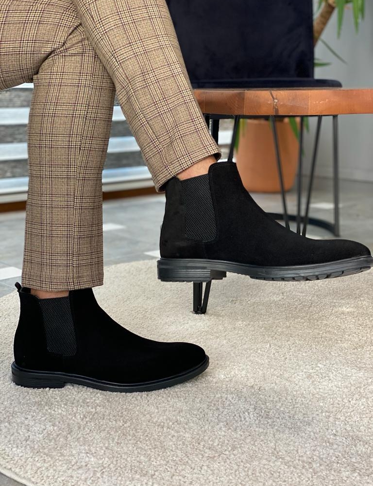 Black Chelsea Boots for Men by GentWith | Worldwide Shipping