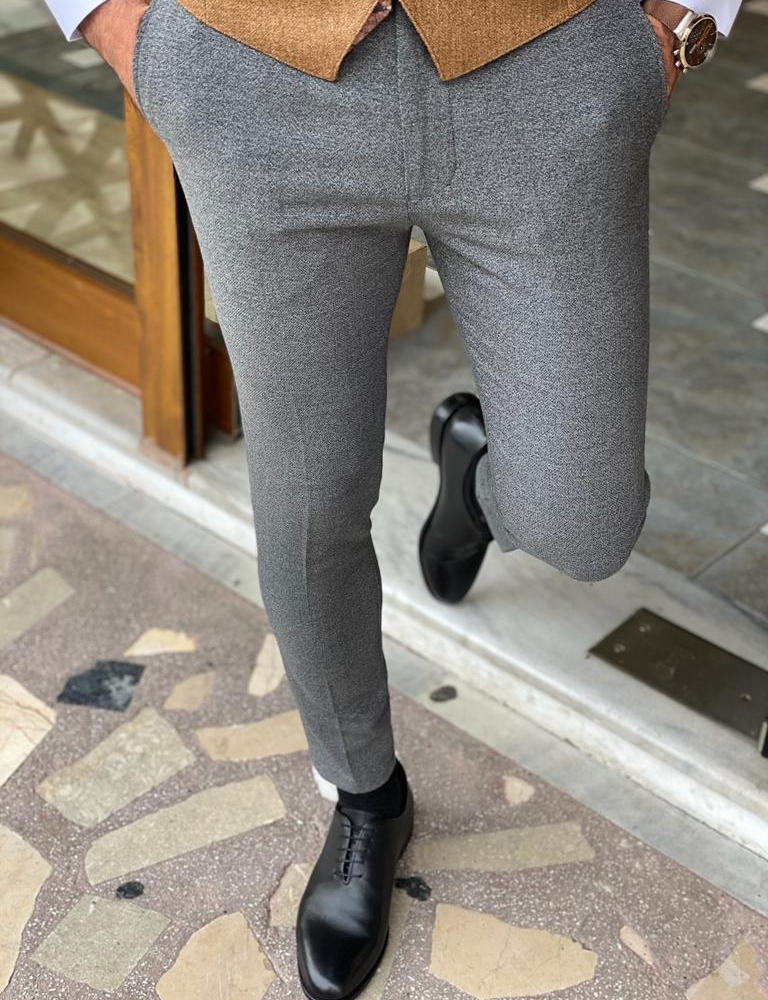 Buy WES Formals by Westside Grey Carrot Fit Trousers for Online  Tata CLiQ