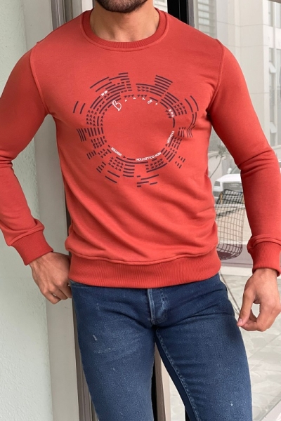 Tile Slim Fit Long Sleeve Sweatshirt for Men by Gentwith.com with Free Worldwide Shipping