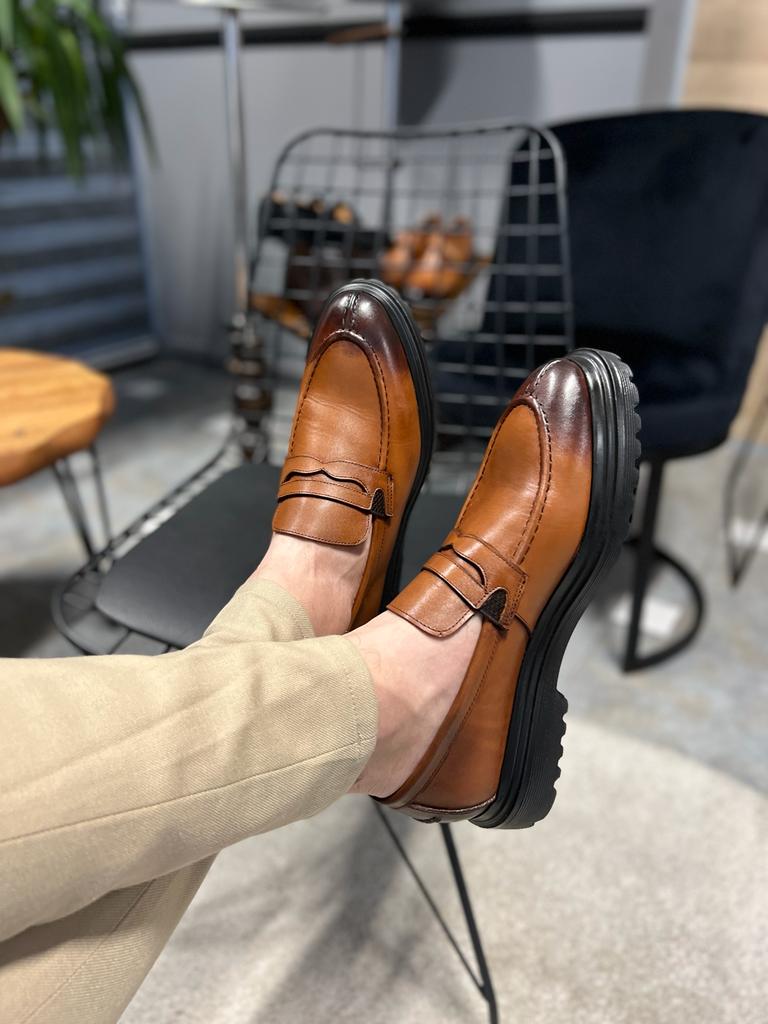 Tan hot sale shoes combination