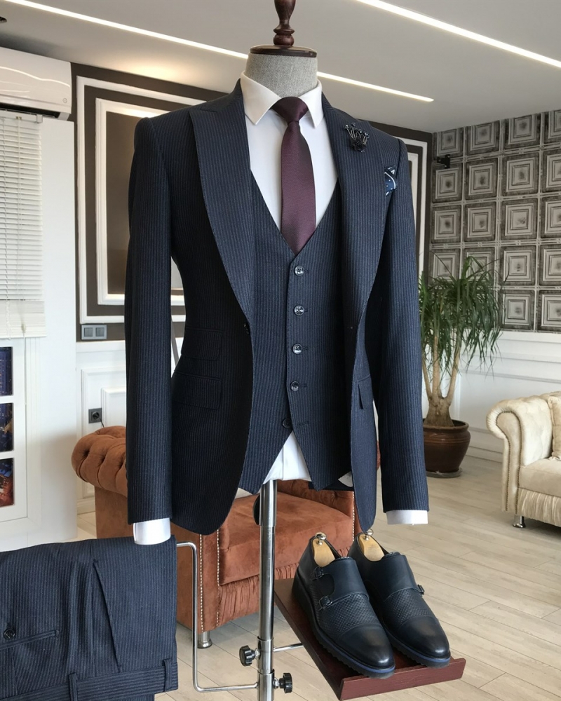 Rust Slim Fit Italian Designed Suit for Men by GentWith.com with Free Worldwide Shipping