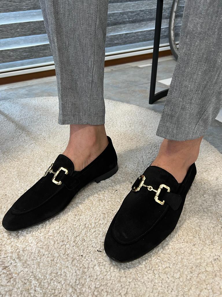 GentWith Tampa Black Suede Loafers - GENT WITH