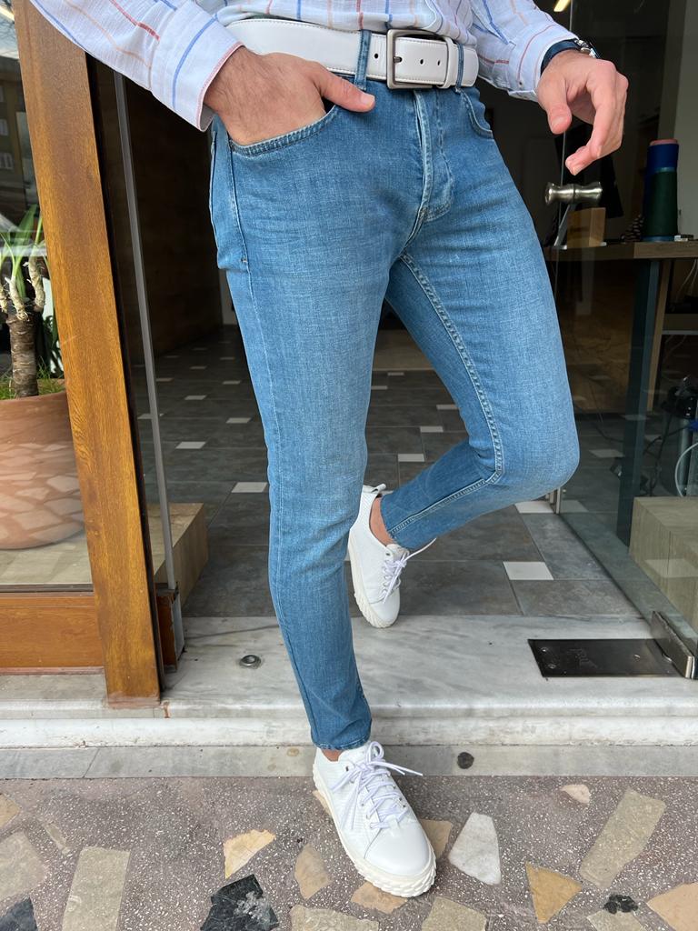 GentWith Tampa Blue Slim Fit Jeans 